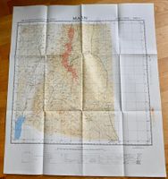 Landkarte MA`AN Jordanien 1:250'000 1950 sheet 3